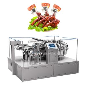 China Automatic Multi Station Rotary Vacuum Packing Machine For Snack Food factory
