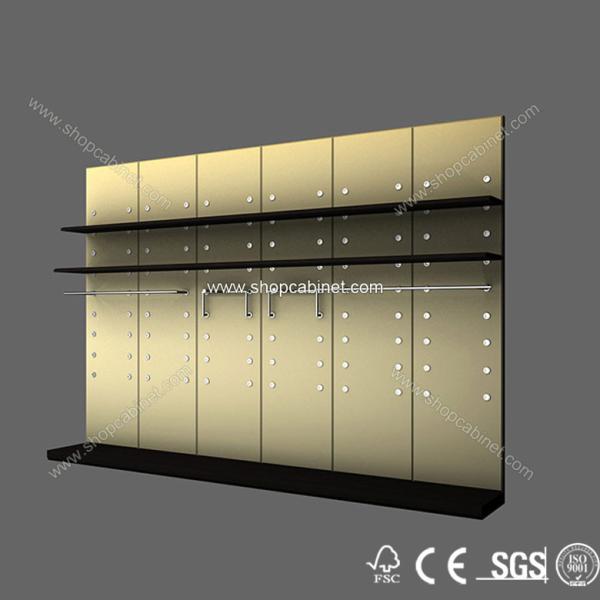 Metal And Wood Garment Display Rack