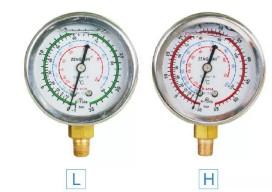 China Auto AC Tool 134A shockproof oil Gauge with sheath factory