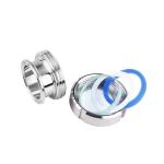 WZ Sanitary SS304 316 Welding Connection Round Sight Glass with Stainless Steel