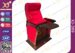 Antirust Feet Writing Pad Paint Wood Church Hall Chairs Floor Mounted