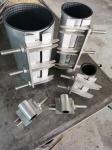 Double clip design Stainless steel plate double clip pipe repair clamp Acid and