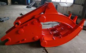 China Heavy Duty Doosan 500 Excavator Grapple , Mechanical Grapple 2400kg factory