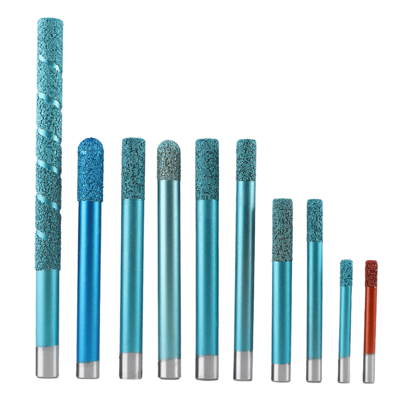 Brazed Granite Hole Cutting Bit 60Degrees 65 Degrees Diamond Drill Bits For Stone
