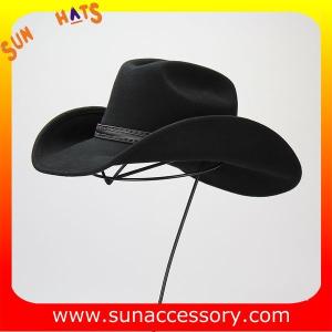 China 1284 Sun Accessory customized western hats 100% wool felt cowboy hats for men factory