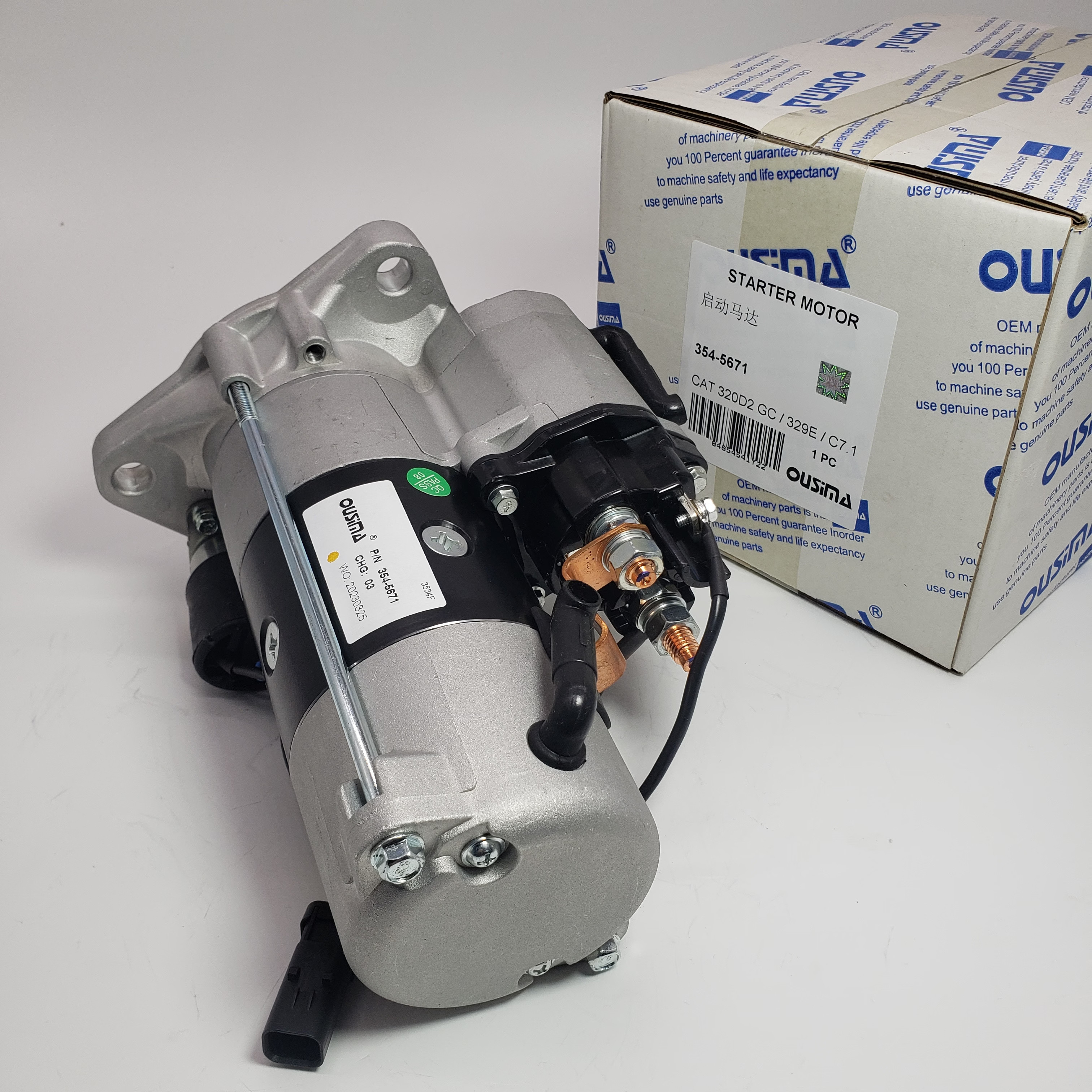 Starter Motor 354-5671 Excavator Accessory For 320D GC 320D2 GC 320E 924K 930K C7.1