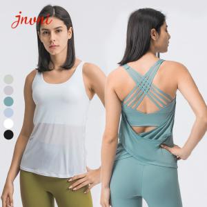 China Short Sleeve Breathable Women Yoga Shirts Exercise Shirts Quick Dry factory