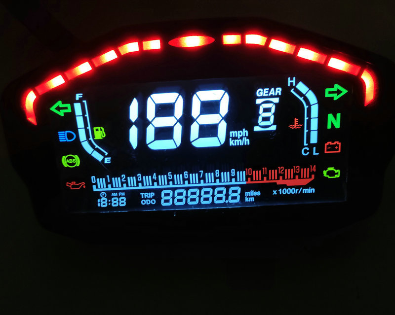 Odm Motorbike Digital Speedometer