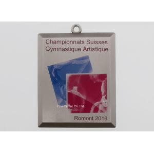 Olympic Die Struck Enamel Medal With Offset Printing Logo