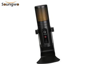China Condenser USB recording microphone Built-In Headphone Jack RGB Indicator factory