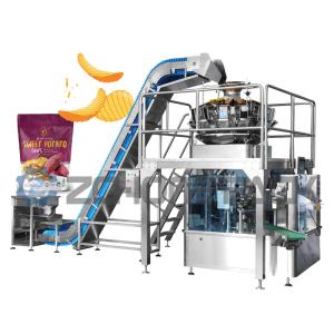 1.5KW Potato Chip Packaging Machine Material Conveyor Transportation Quantitativ