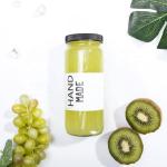 500ml 16oz Glass Drink Bottles Round Empty Packaging Juice Bottles