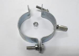 China Metal Hangger Tube Split Pipe Clamp Without Rubber Band Sepcification DIN Sliver factory