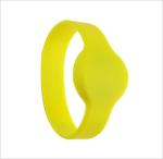 Access Control RFID Chip Wristband Oval Shaped Watch Dial Silicone Material