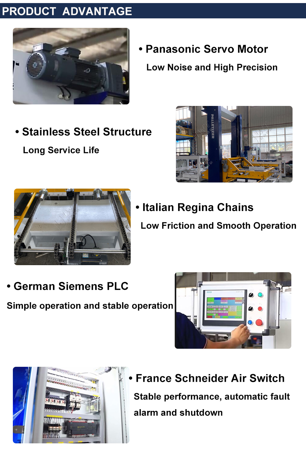 Packing Machine Palletizer System Case Carton Bag Case Packing Palletizer