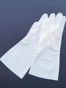 China White Nitrile Gloves Dishwashing Unflock Lining 13 Inches Restaurant Nitrile Gloves factory