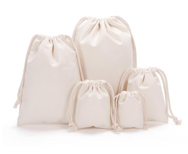 Shopping Storage Washable Biodegradable Food Safe 100% Natural Cotton Muslin