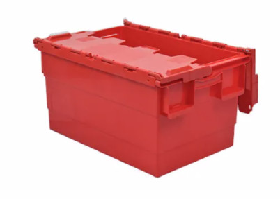 China Custom Storage Nesting Tote Boxes With Attached Lids factory