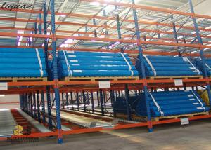 Optional Color Gravity Flow Racking Systems Corrosion Resistance ISO9001 Approved