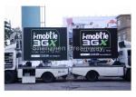 Epistar P16 RGB Truck Mobile LED Display MBI5024 IC With 7500 nits Luminance