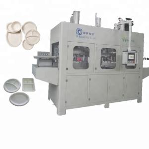 China Biodegradable Disposable Container Making Machine , Paper Plate Forming Machine 380V factory