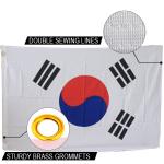 The South Korea Flag 90 X 150cm Knitted Polyester Indoor Outdoor National Banner