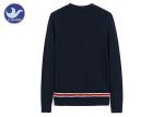 Bottom Stripes Mens Knit Cardigan Sweater V Neck Buttons Up Apparel