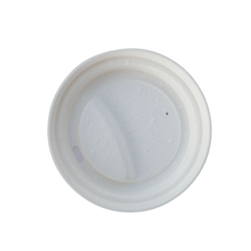GB/3561-89 Compostable Sugarcane Bagasse Coffee Cups With Lids