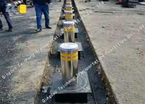 China High Visible Electric Rising Bollards Hot Dipped Galvanized Surface Treatment factory