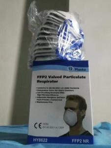 China Eco Friendly FFP2 Dust Mask Breathable With Adjustable Metal Nose Band factory