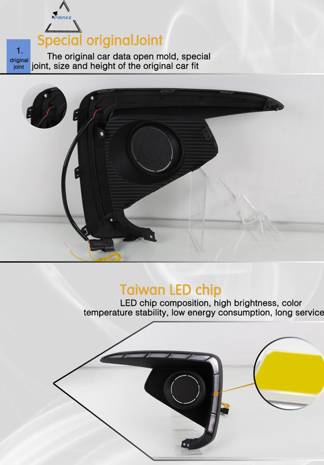 Yellow Turn Signal DRL Fog Lamp Cover Headlamp For Suzuki Ertiga 2018 2019