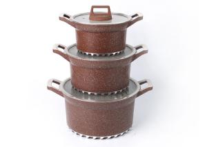 China 32cm Die Cast Aluminium Granite1.7mm Non Stick Soup Pot factory