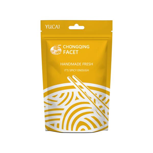 China Noodle Pack Stand Up Zipper Pouch Zip Lock Bag Custom 10 Colors factory