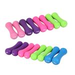 2KG Neoprene Coated Bone Shaped Dumbbells Cast Iron Colorful