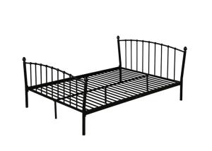 China Glossy Finish Contemporary ISO14001 1.2mm Metal Double Bed factory