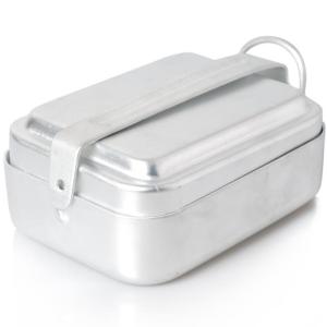 China Tactical outdoor gear Aluminum Mess Tin Food Grade Tactical Outdoor Gear BPA Free With Cover factory