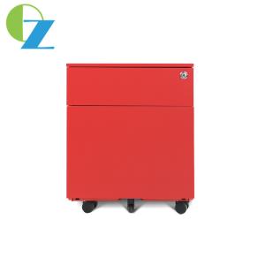 China 2 Drawer Movable Filing Cabinet Metal Material Mobile Pedestal On Wheels factory