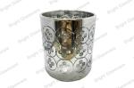 fashion plated glass candle holders for weddings decoration