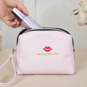 China Custom Own Logo Makeup Pouch Mini Cosmetic Bag For Women Girls factory