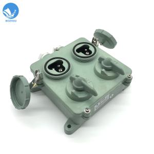 China Ip66 Double Waterproof Socket Box With Switch Synthetic Resin Marine factory