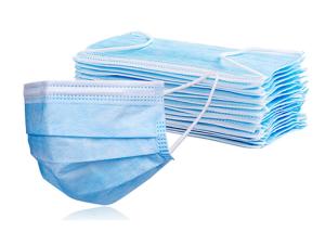 China ODM Blue Surgical Disposable Mask Net Weight 25g PP Non Woven Fabric Material factory