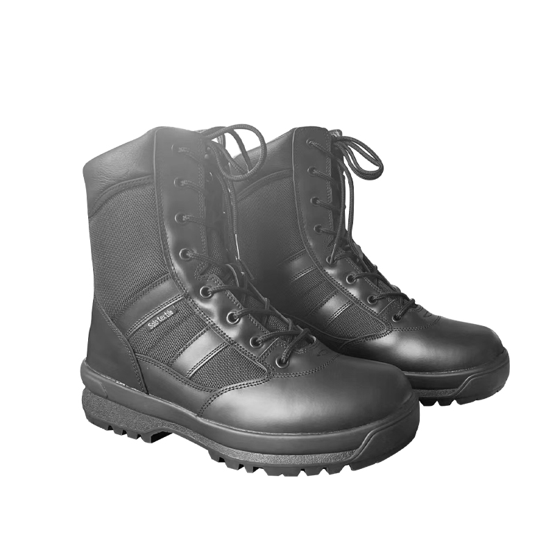 Men's Black Leather Durable Canvas Walking Protection Danner Boots for Training and Travel