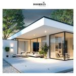 Balcony Thermally Broken Aluminium Double Glazed Windows Powder Coating
