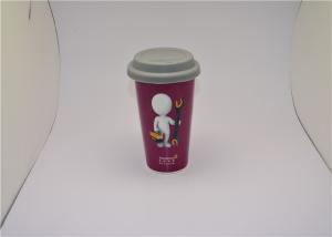 China 13oz Personalised Color Change Starbucks Ceramic Travel Mug Double Wall factory