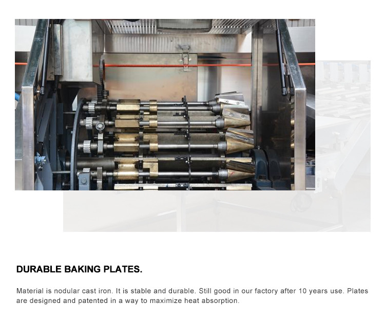 Automatic Ice Cream Biscuit Cone Machine 12kg / Hour 1.5KW