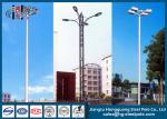 Outdoor HDG Round Decorative Street Light Pole Powder Coated High Mast Light
