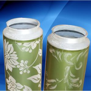 China 125 165 195 Mesh Rotary Screen Printing High Tough Tensile Conglutination Ni Nickel Roller factory