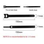 Multicolor Reusable Cable Management Ties 150mm Electrical Cable Accessories