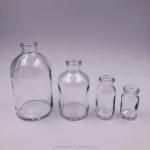 200ml Clear Molded Glass Vial Type I II III Rubber Stoppered Reagent Bottles