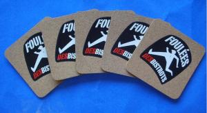 China Nature Cork Coaster with silkscreen logo, good for heat insulation factory